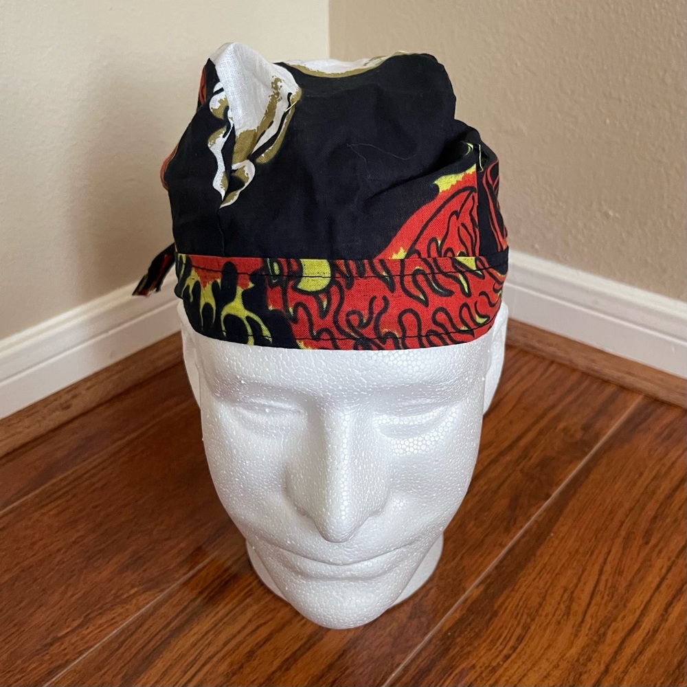 Skull & Flame Doo Rag